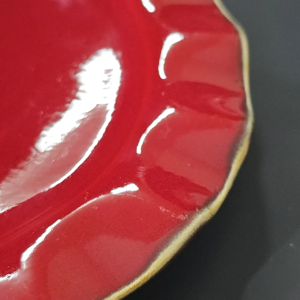 Rare Sur La Tab Breakfast Tray/Plates Red Santa Plate Made in Italy 12” Platter